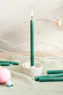 12 Days of Christmas Countdown Taper Candles | Anthropologie (US)