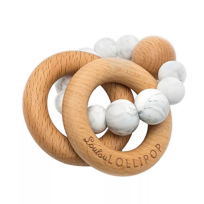 Loulou LOLLIPOP Silicone and Wood Bubble Teething Ring | Bed Bath and Beyond Canada | Bed Bath & Beyond Canada