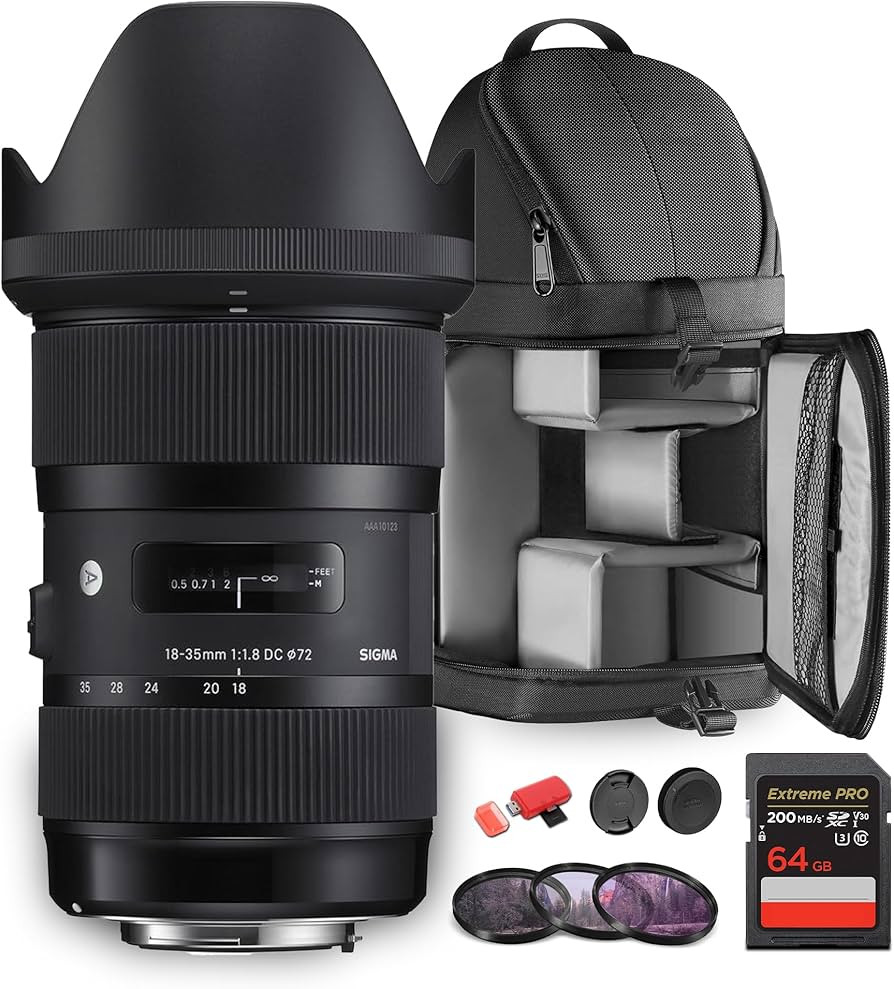 Sigma 18-35mm f/1.8 DC HSM Art Lens for Canon EF (MFR Part # 210-101) Ideal for Professional Port... | Amazon (US)