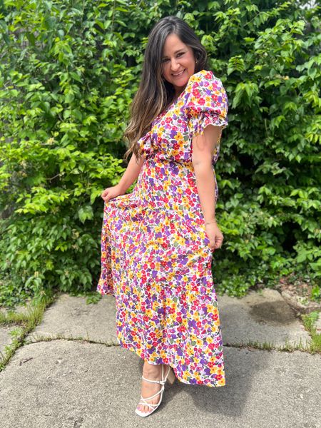Spring floral dress of my dreams! Wearing an L in this gorgeous cutout dress! Never got more compliments on an amazon find! 

Midsize style, spring dress, summer dress, wedding guest dress 

#LTKFind #LTKcurves