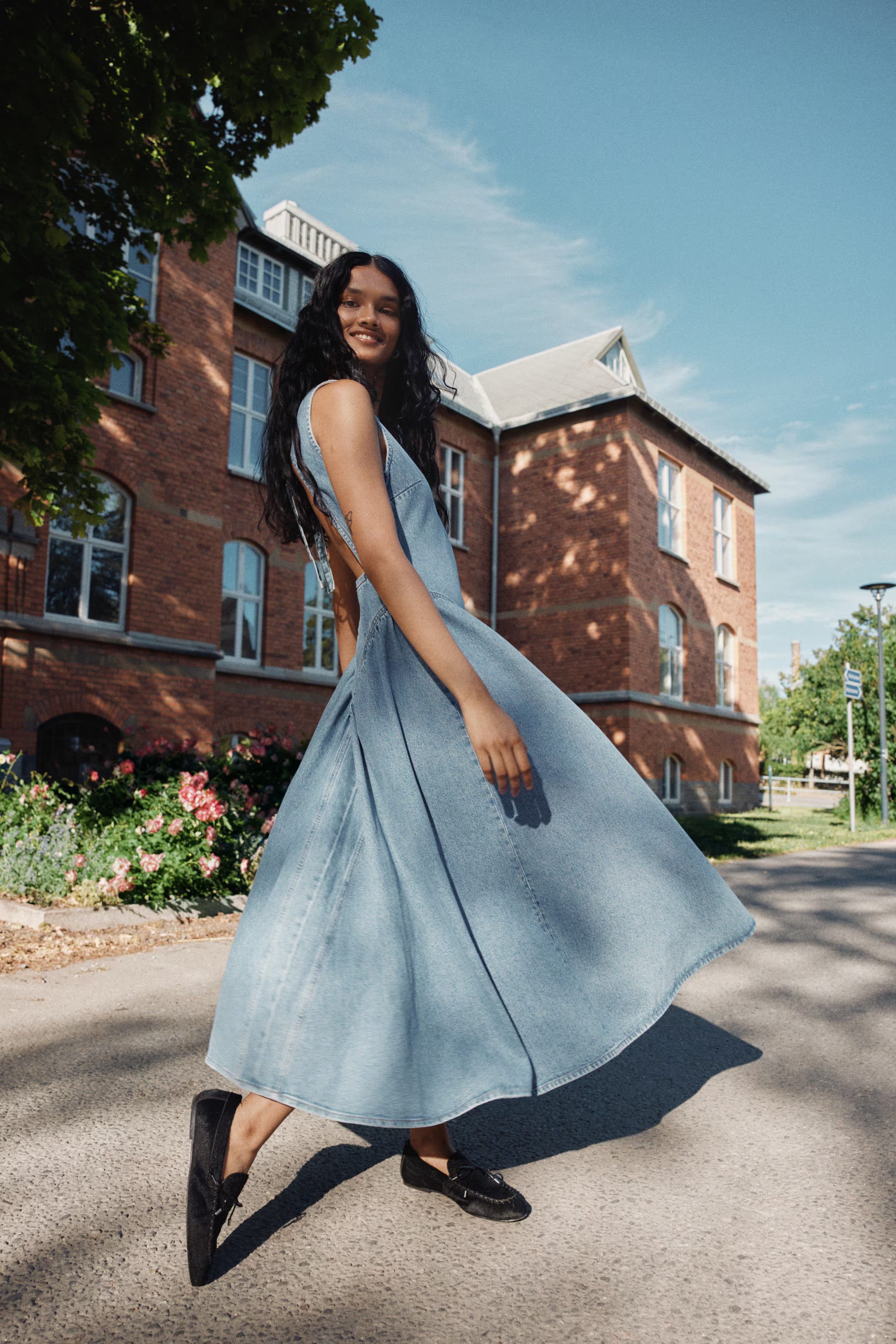 Open-Back Denim Dress | H&M (US + CA)