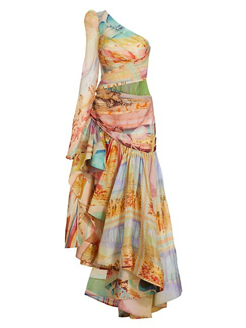 Tama Asymmetric One-Shoulder Gown | Saks Fifth Avenue