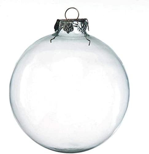 Amazon.com: Tassel Depot Clear Plastic Round Heavy Duty Fillable Ornaments, 100 mm - 2 Pack : Hom... | Amazon (US)