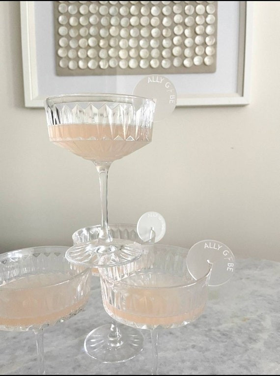 Acrylic Drink Tags Drink Toppers Personalised Drink Toppers - Etsy | Etsy (US)