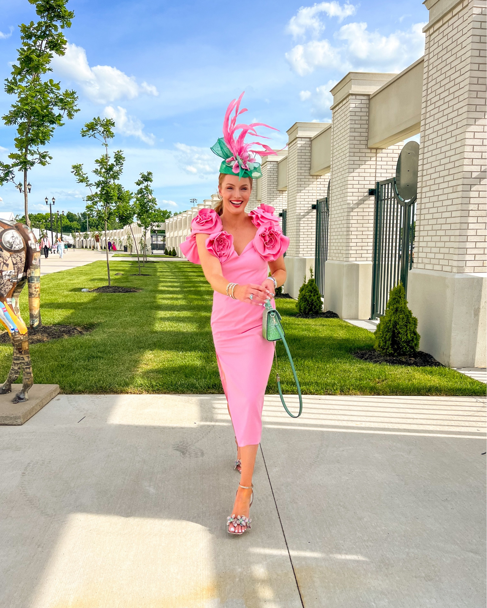 Kentucky Derby Inspo🌸🌹 
Pink revolve dress fits true to size, wearing medium! 
All shoes fit true to size, wearing 10 (40).

Revolve - derby - Kentucky Derby- derby dress - oaks day - Dillards - wedding guest - wedding guest dress - flower dress - gold heels - Amazon shoes - Amazon finds - Gucci - Gucci handbag - special occasion - style inspo - going out - date night - 

#LTKshoecrush #LTKSeasonal #LTKwedding