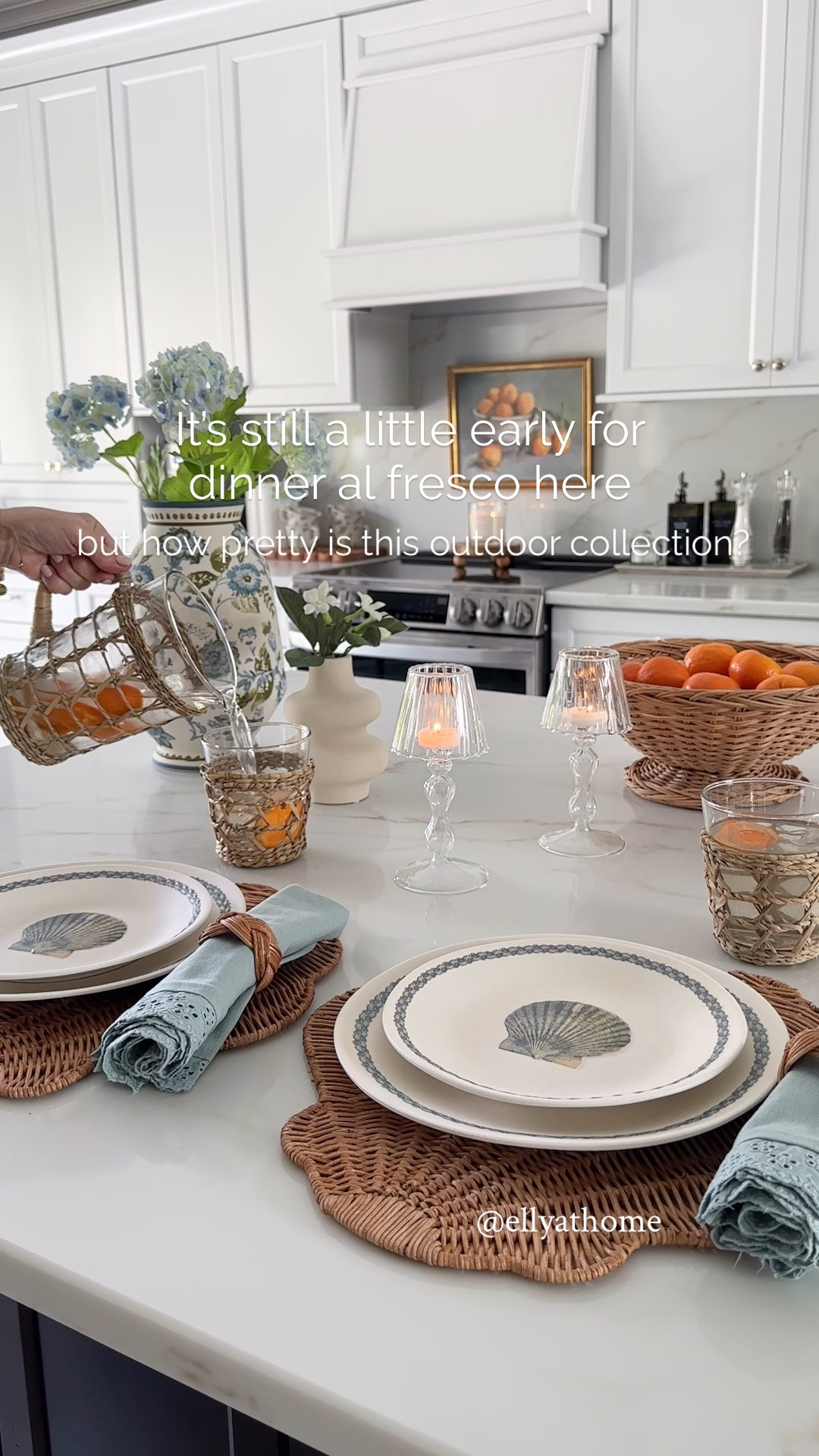How pretty is this outdoor coastal collection? Love how all the colors coordinate with the new base collection. Outdoor entertaining, pretty candle holder, rattan bowl, artwork, florals +more! Target, Amazon, Wayfair. 

#LTKHome #LTKdayinmylife