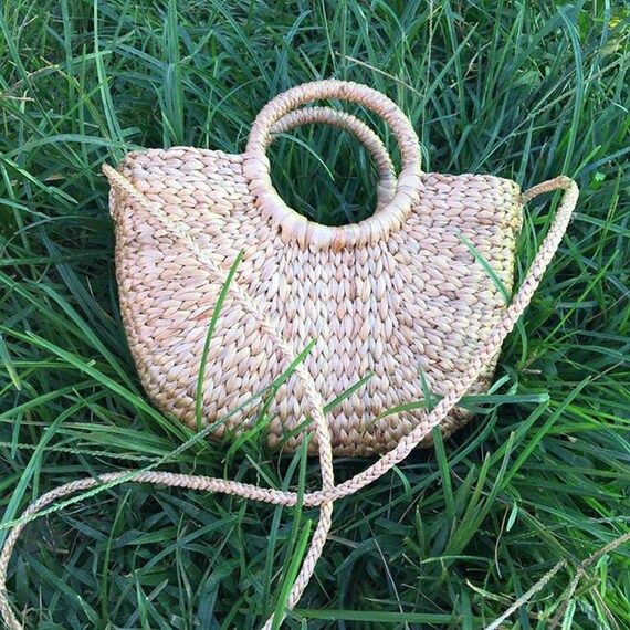 Handmade Straw Bag, Seagrass Handbag, Cross Body Bag (BA023) | Etsy (US)