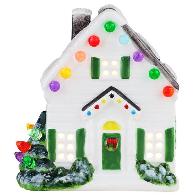 Mr. Christmas Village House Ceramic Tabletop Décor | Walmart (US)
