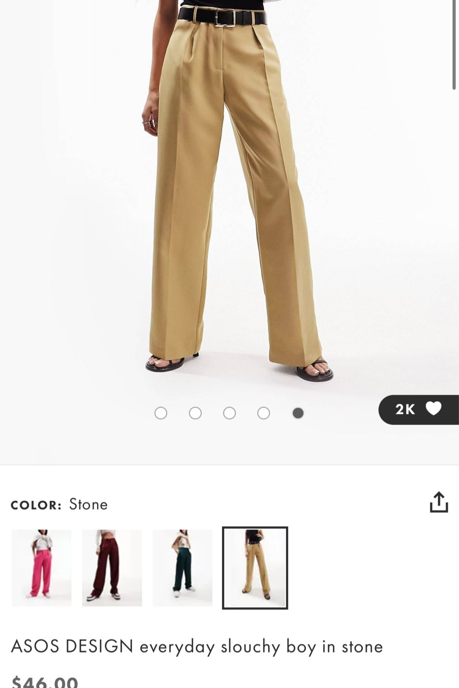 Everyday Slouchy Boy Pant - ASOS 

#LTKworkwear #LTKstyletip #LTKunder100