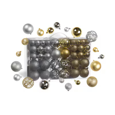 RN'D Toys 100 -Pack Multiple colors/finishes Ball Standard Indoor/Outdoor Shatterproof Ornament s... | Lowe's