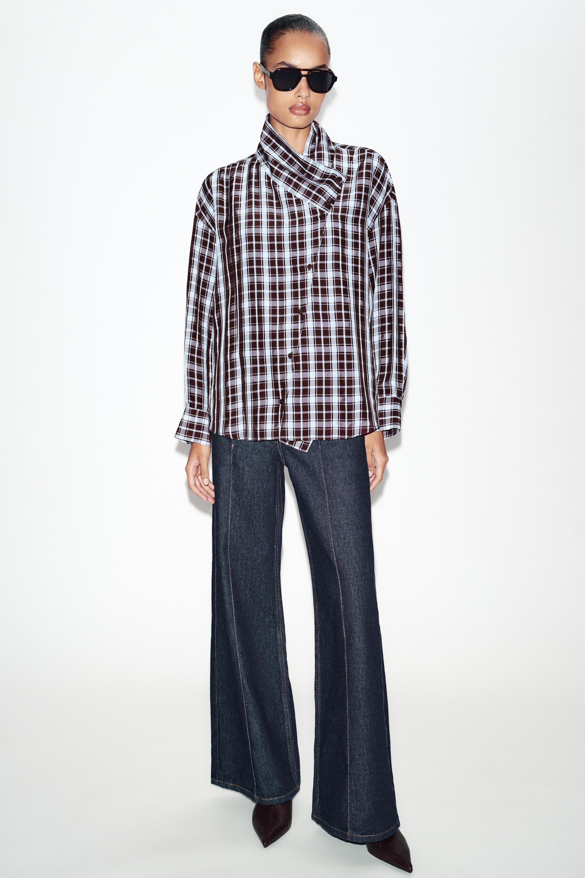 WRAPPED CHECKS SHIRT | Zara UK