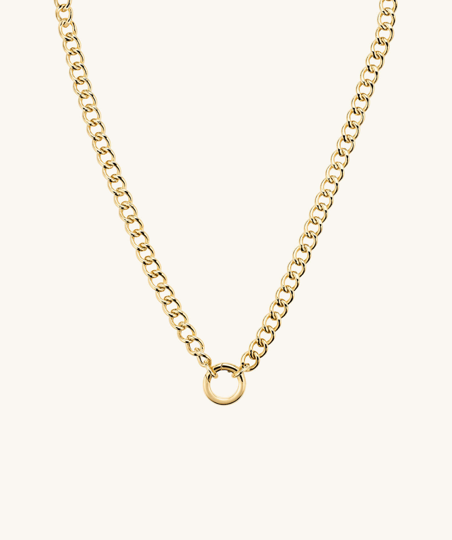 Curb Chain Charm Necklace | Mejuri Fine Crew