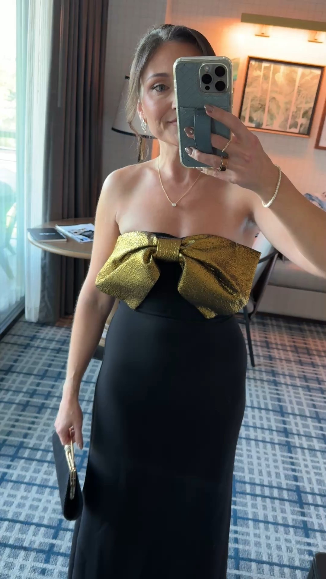 LTKCon awards look 🖤✨ This dress is everything, I am loving the bow detailing and it pairs so well with my bow kitten heels!

#LTKCon #LTKStyleTip #LTKParties