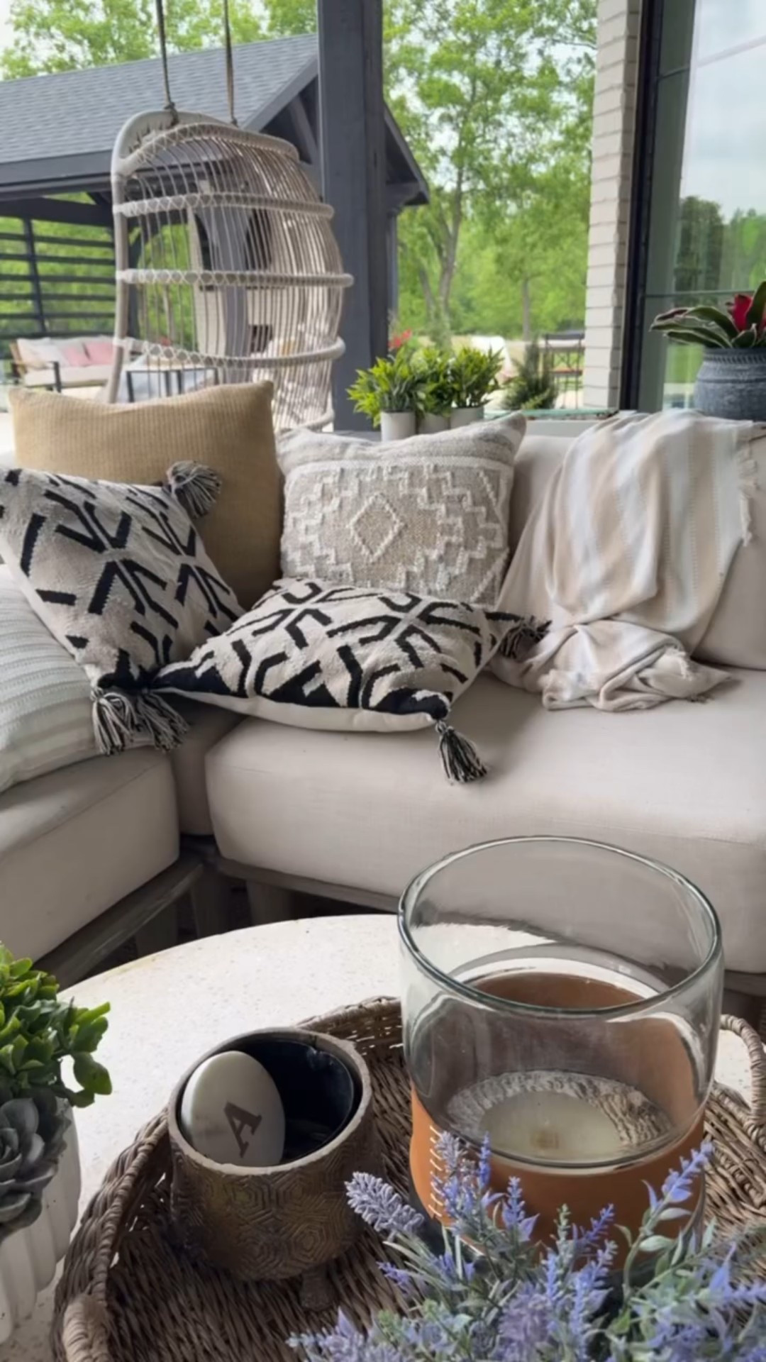 Pillows on my outdoor sectional (a mess right now) #stormseason 

#LTKStyleTip #LTKHome