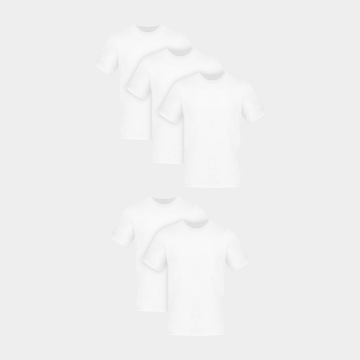 Hanes Men's 5pk T-Shirt Undershirts, Premium Everyday Tee Midweight Crewneck Shirt Pack, Wicking ... | Target