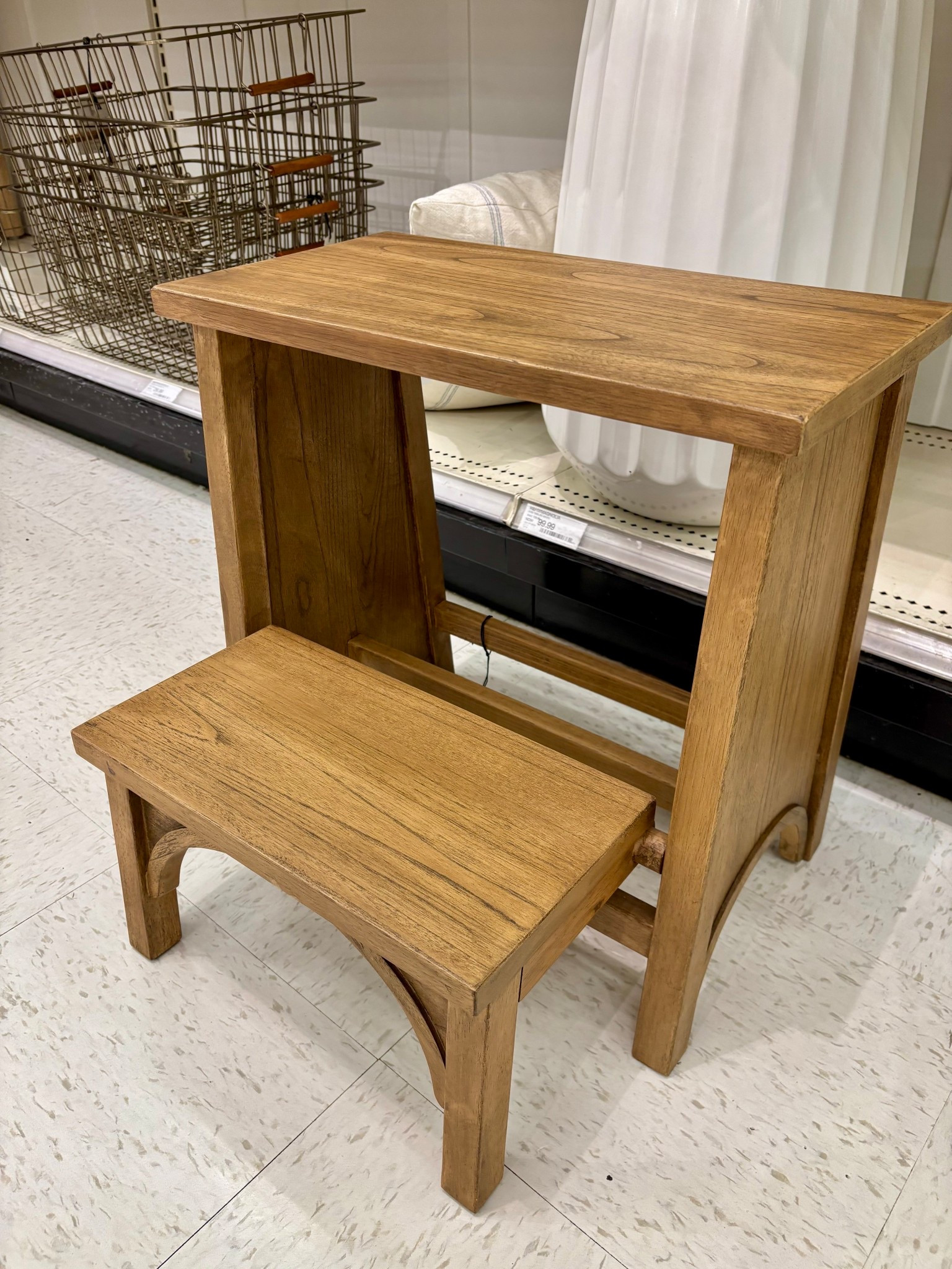 The prettiest stool!  Love the wood tone and the bottom folds up for easy storage! 

#LTKFindsUnder50 #LTKHome