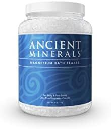 Ancient Minerals Magnesium Bath Flakes - Bathing Alternative to Epsom Salt - Soak in Natural Salts - | Amazon (US)