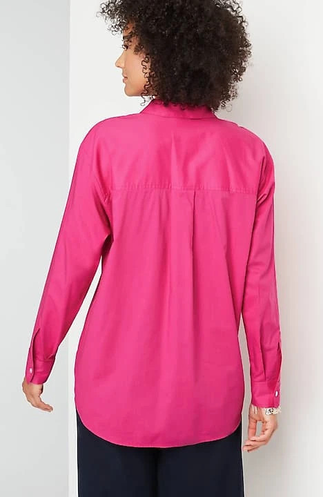 Button-Front Relaxed Tunic | J. Jill