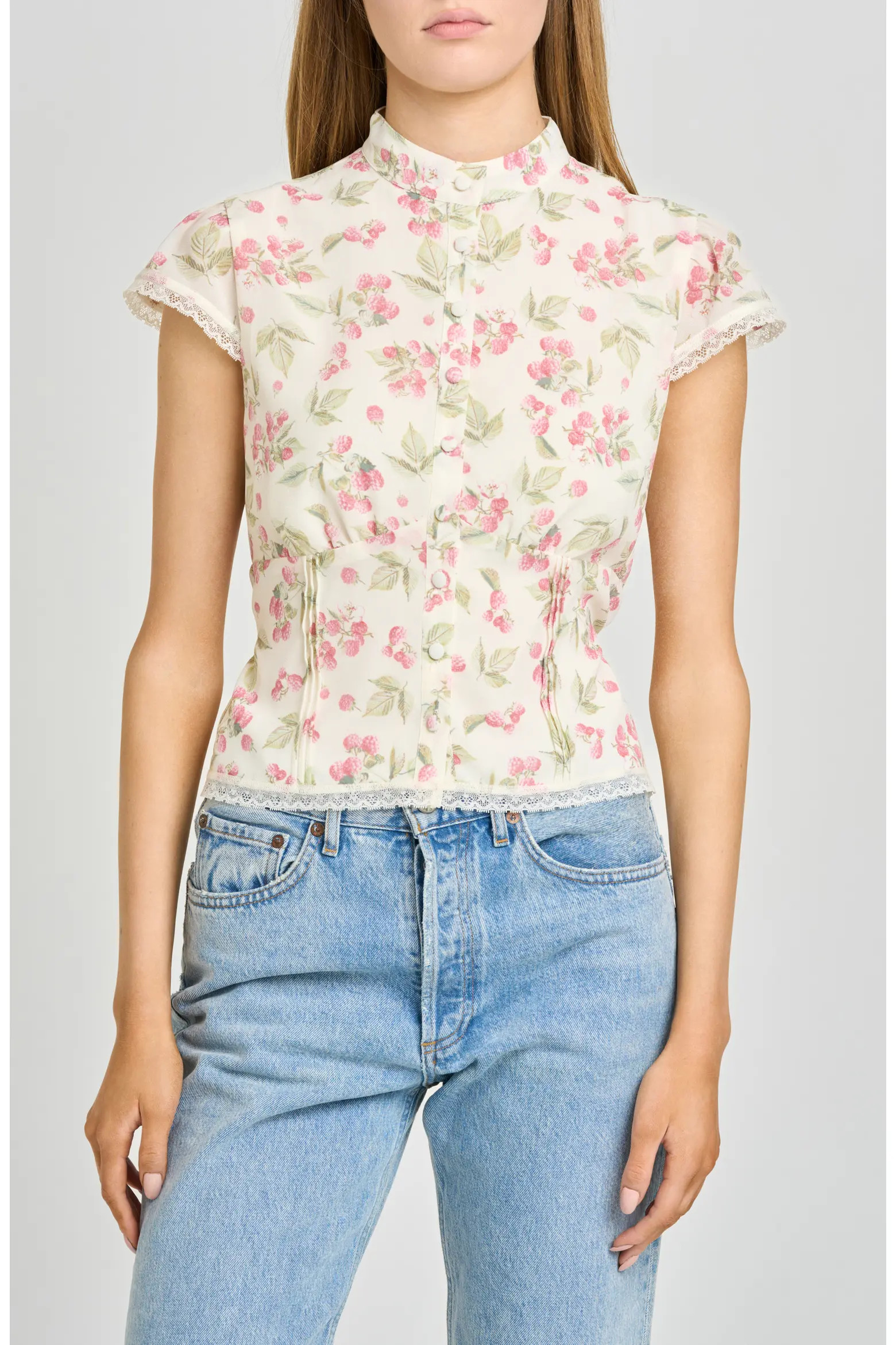 WAYF Talia Floral Button-Up Top (Women) | Nordstrom | Nordstrom