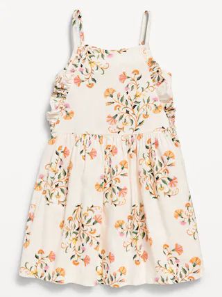 Printed Sleeveless Ruffle-Trim Dress for Toddler Girls | Old Navy (CA)