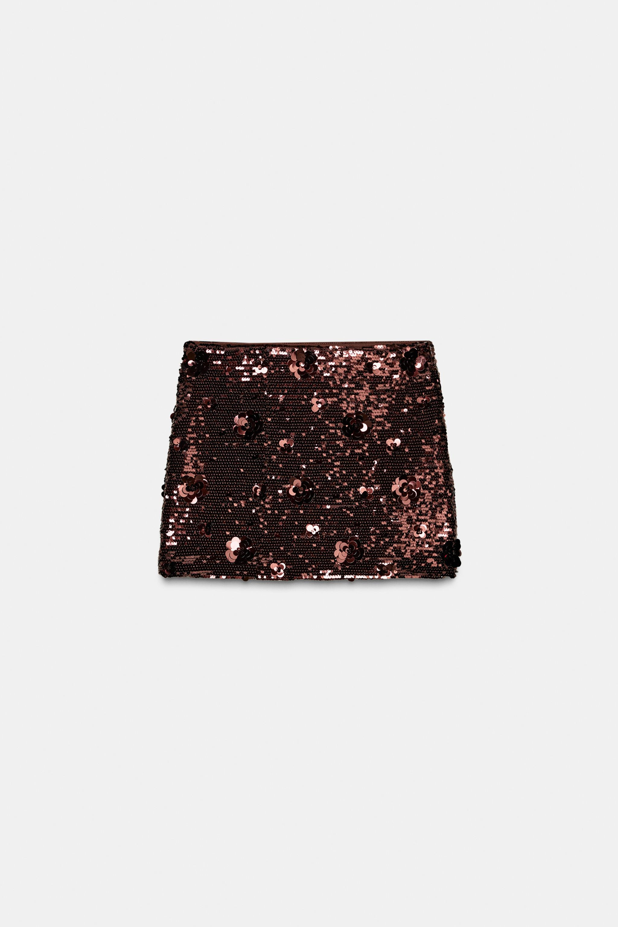 SEQUIN MINI SKIRT | Zara US