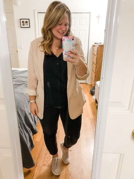 Blazer & jeans also works with sneakers- perfect for us teachers! 

Sneakers are last years version from Old Navy but I linked this years that are similar  

#LTKcurves #LTKworkwear #LTKunder50
