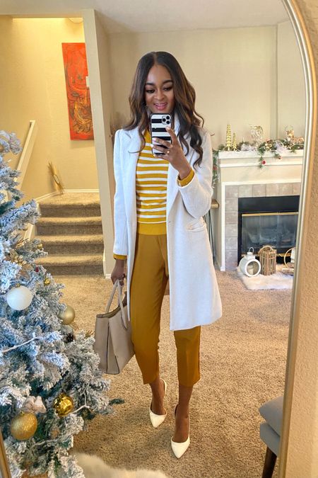 Today #officeootd , I’m all a chic and preppy look with a white and mustard color combo. 

#LTKsalealert #LTKworkwear #LTKunder100