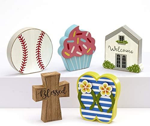 The Lakeside Collection Spring and Summer Seasons Interchangeable Home Decoration Icons Set - 5 P... | Amazon (US)