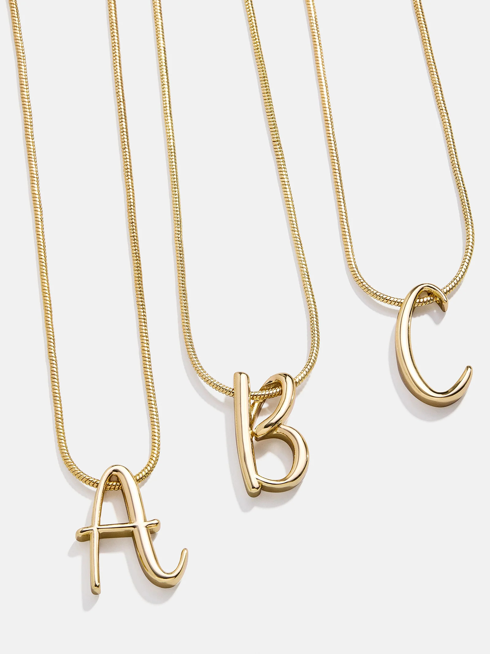 Classic Script Initial Necklace - Classic Script | BaubleBar