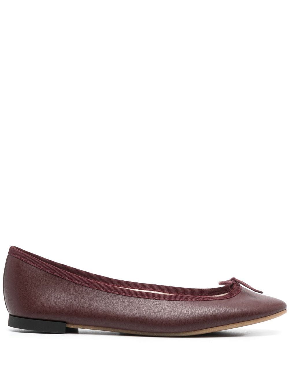 Repetto bow-detail Leather Ballerina Shoes - Farfetch | Farfetch Global