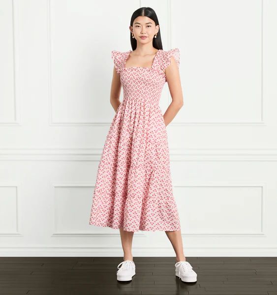 The Ellie Nap Dress - Posy Pink Cotton | Hill House Home