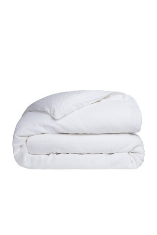 Parachute Linen Duvet Cover in White | FWRD 