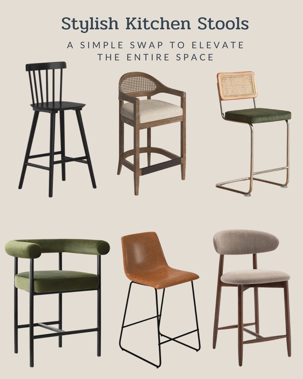 If you're not quite ready for a kitchen renovation, but you want to spruce things up, I suggest swapping out your kitchen stools! These are stylish finds from @Wayfair that look good and are comfy. #ad #wayfair #wayfairpartner

#LTKHome #LTKSaleAlert