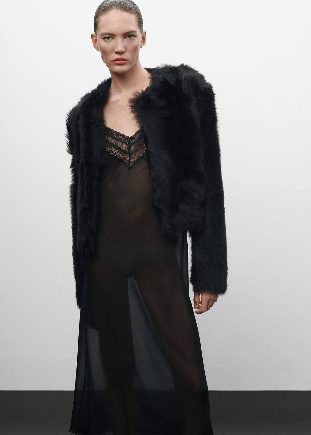 Reversible sheepskin fur-effect jacket -  Women | Mango USA | MANGO (US)