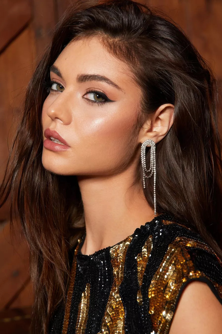 Diamante Wrap Hoop Droplet Earrings | Nasty Gal US