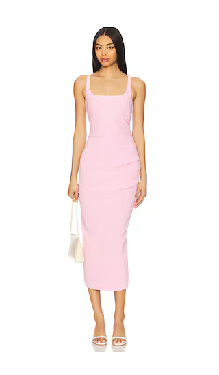 Karina Tuck Midi Dress in Orchid Pink | Revolve Clothing (Global)