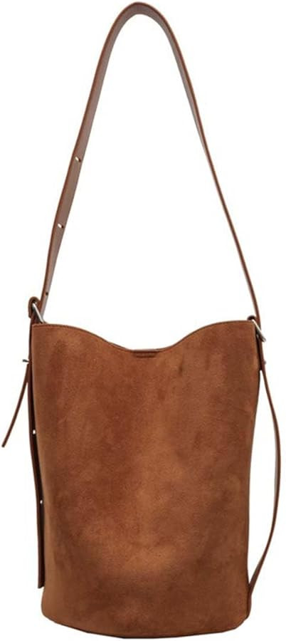 Large Bucket Bags for Women, Soft Suede Crossbody, Lady Designer Tote, Large leather Shoulder Bag... | Amazon (US)