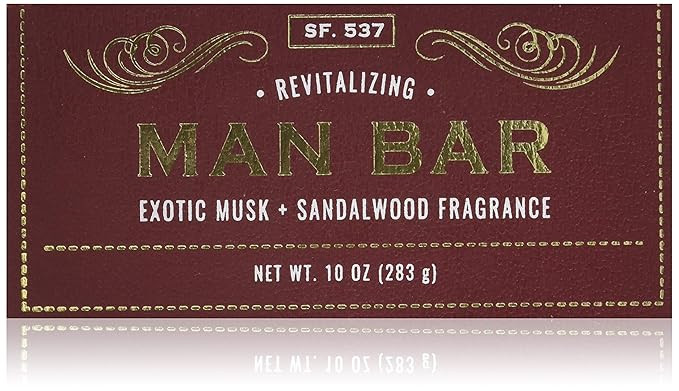 San Francisco Soap Company Revitalizing Man Bar, Exotic Musk & Sandalwood, 10 Ounce | Amazon (US)