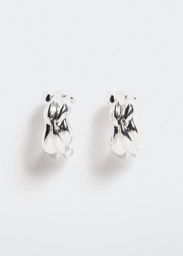 Creolen mit facettierten kristallsteinen -  Damen | Mango Deutschland | MANGO (DE)