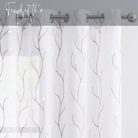Sheer curtains are great for using in living areas of the home where total blackout isn’t necessary. You can even use them to layer up with thicker curtains too! This intricate design is a great way of adding visual interest to otherwise plain curtains!

#LTKSeasonal #LTKhome #LTKFind