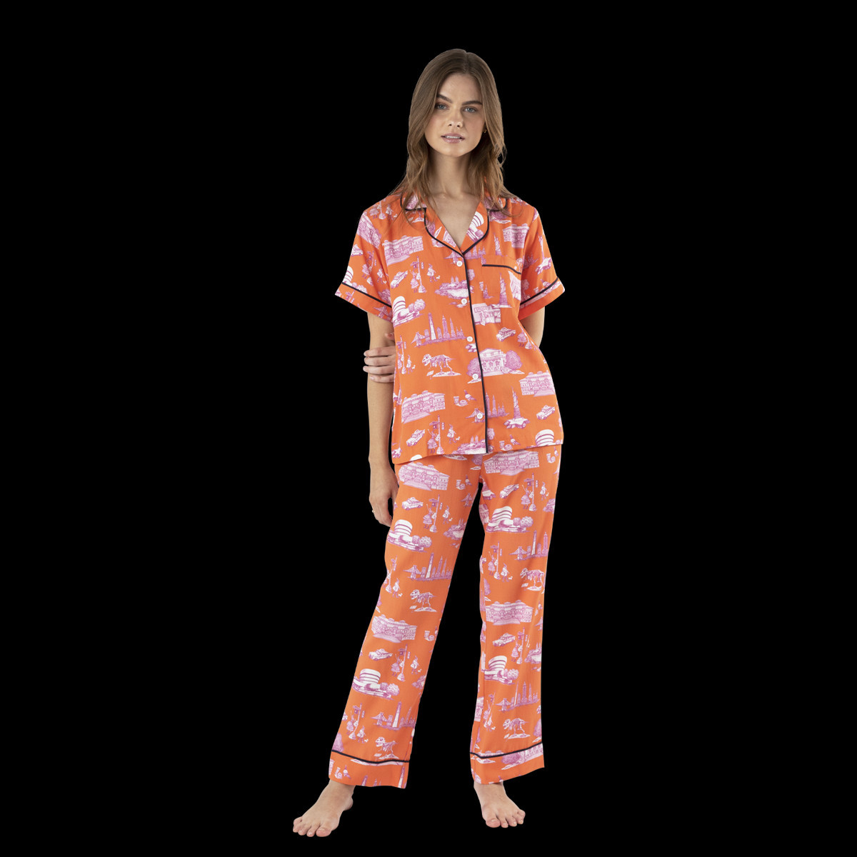 New York Toile Pajama Pants Set | Katie Kime Inc