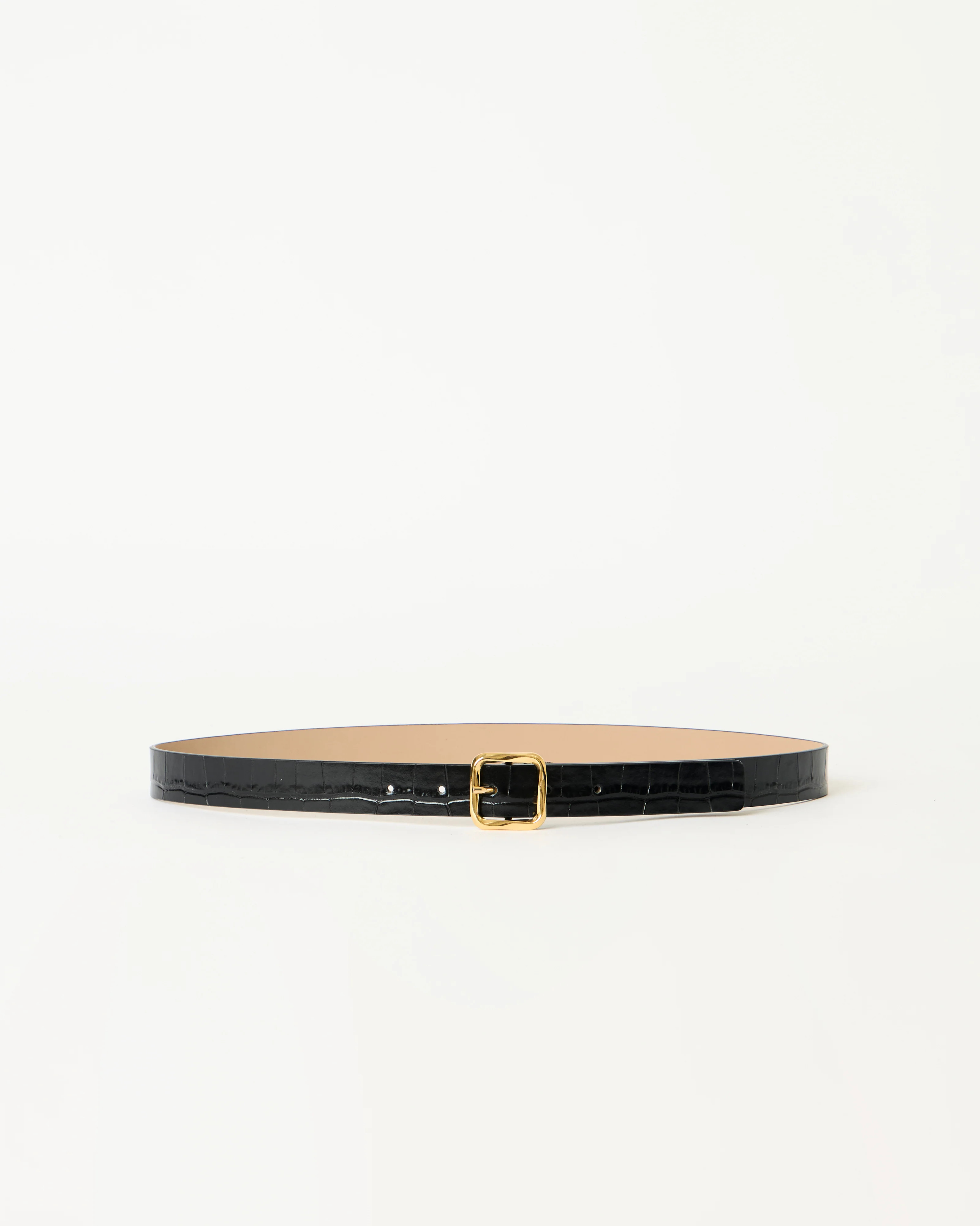 ELLIE CROCO LEATHER BELT | B-Low The Belt