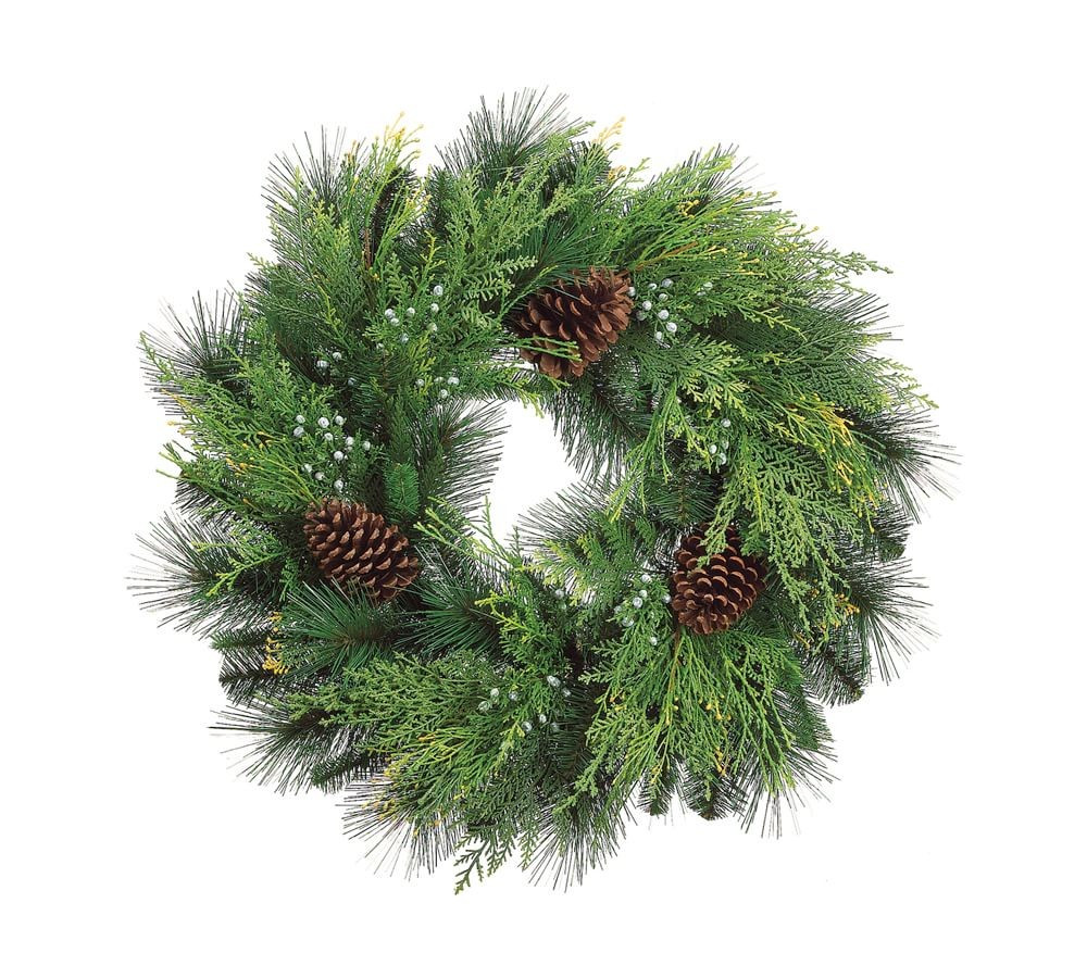 Faux Pincone & Berry Cedar Wreath | Pottery Barn (US)