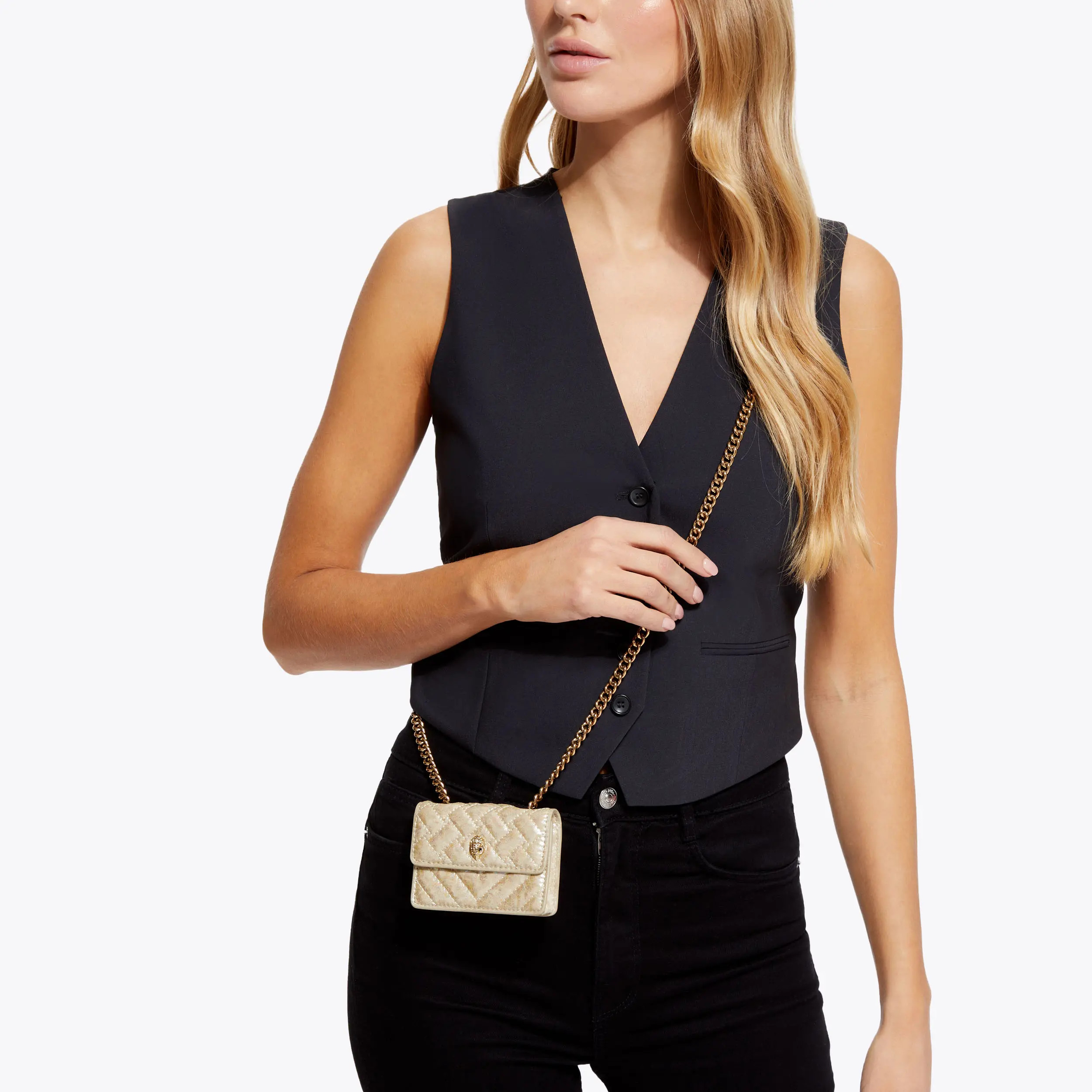 MICRO KENSINGTON Iridescent Cross Body Bag  by KURT GEIGER LONDON | Kurt Geiger UK