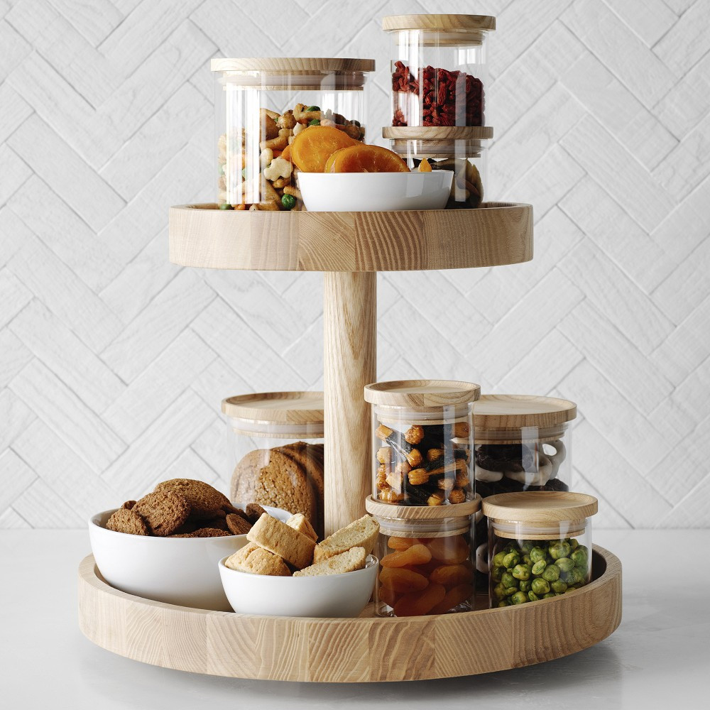 Hold Everything 2-Tiered Lazy Susan, 15" Base | Williams-Sonoma