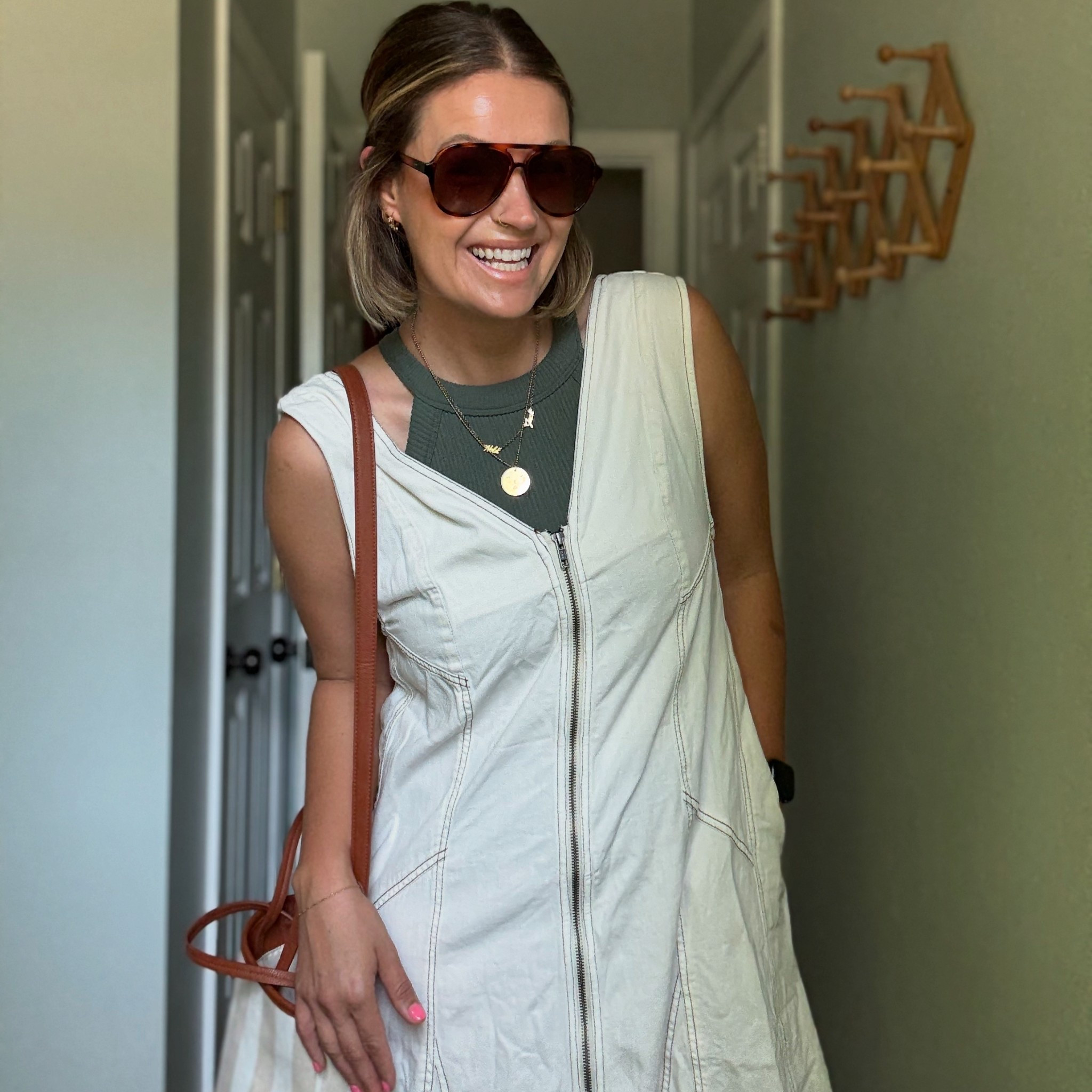 This is THE easiest Free People dress to toss on over a bralette and feel put together in a flash this summer! Bonus — it’s $70 off right now!