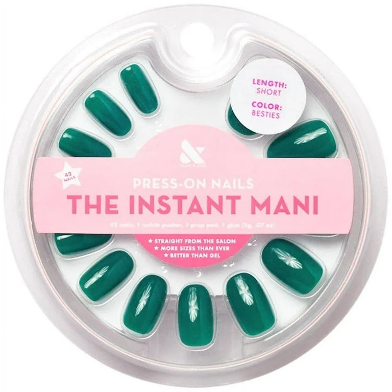 Olive & June The Instant Mani Press-On Nails Besties, Round Short 1.0 set | Walmart (US)