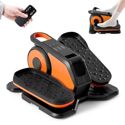 OLIXIS Under Desk Elliptical Machine, Portable Electric Seated Pedal Exerciser with Remote Control, 12 Adjustable Speeds, Manual & Auto Mode, Mini Ellipse Leg Trainer for Home & Office | Amazon (US)