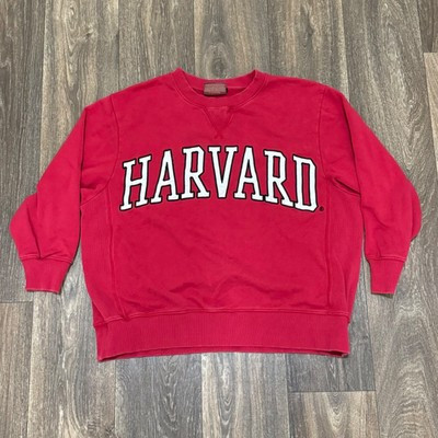 Harvard University Sweatshirt Women's Small Red Crewneck Oversized Zara | eBay US