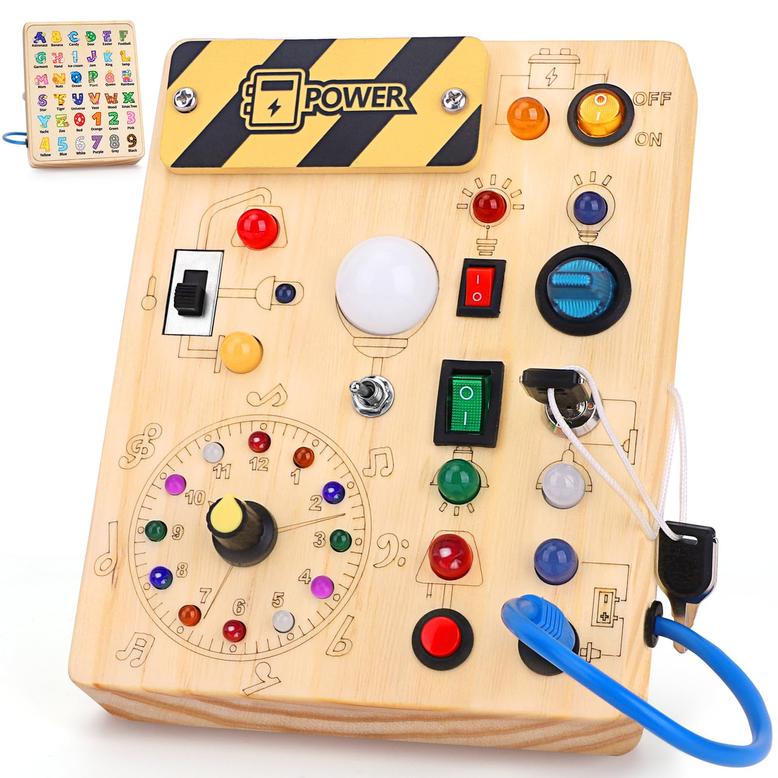 Busy Board - Montessori Toys for 1-3 Years Old Boys & Girls | Sensory Toys for Kids with Autism |... | Amazon (US)